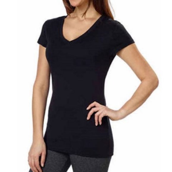 Kirkland Signature Ladies Premium Peruvian Cotton V-Neck T-Shirt Tee XL - Picture 2 of 3